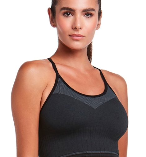 TOP CROPPED STRIPES verde frrente